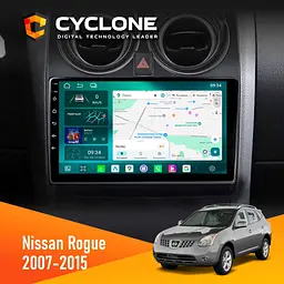 Штатна магнітола Nissan Rogue 2007-2015 Cyclone C9-013 4x64 DSP 4G Cyclone (НФ-00007378)