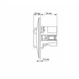 Розетка одинарна із заземленням з USB+USB-C біла VIDEX BINERA VIDEX (27862-000) - мініатюра 6