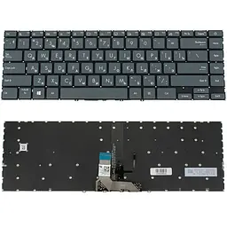 Клавіатура для ноутбука ASUS (UX425 series) rus, чорний, без фрейма, підсвічування клавіш