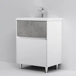 Тумба підлогова AM.PM GEM S 60 см з умивальником M91-FSX0602-WC0602BF38 - мініатюра 4