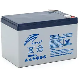 Тяговий акумулятор RITAR EV12-14,12V 14Ah, F2 (151 х 98 х 99(105)), Q4