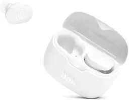 Навушники бездротові JBL Tune Buds, White, Bluetooth, мікрофон, акумулятор 70 mAh, чохол з функцією зарядки, технологія "JBL Pure Bass Sound" (JBLTBUDSWHT) - мініатюра 5