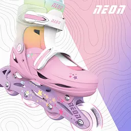 Роликові ковзани Neon Combo розмір 34-37 веселка (NC49R4) - мініатюра 9