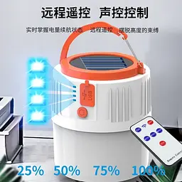 Кемпінговий ліхтар (лампа) TM-B42 на сонячних батареях + Power bank - мініатюра 6