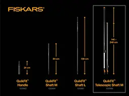 Середній телескопічний держак Fiskars QuikFit (M) 136042 (1000666) - мініатюра 4