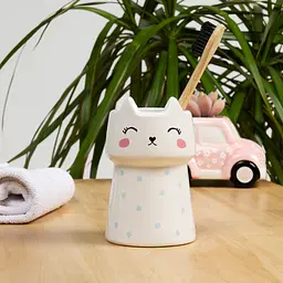 Підставка для зубних щіток МВМ My Home Cute cat, білий (BA-21 WHITE) - мініатюра 2