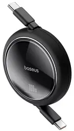 Кабель Baseus Free 2 Draw Mini Retractable Charging Cable Type-C to Type-C 100W 1m P10364500111-00 Black - мініатюра 2