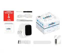 Дитячий смарт-годинник Amigo GO006 GPS 4G WIFI Videocall з відеодзвінком White Білі - мініатюра 8
