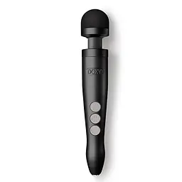 Вібромасажер DOXY Die Cast 3R Matte Black, металевий корпус, перезаряджуваний - мініатюра 1