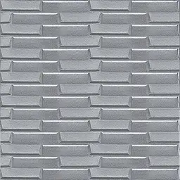 Самоклеюча панель 3D Sticker Wall 19600х700х5мм Кладка Срібло SW-00001365 - мініатюра 2