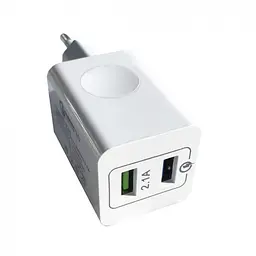 СЗарядний пристрій Fast Charger AR-QC-02 Qualcomm QC3.0 2 USB блок живлення зарядний - мініатюра 2