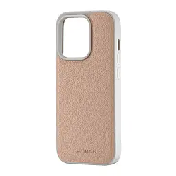 Чохол Jinduka Leather Case with MagSafe iPhone 14 Pro Beige