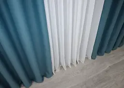 Комплект штор VR-Textil Midnight блекаут 2 шт 150x290 см синій (1675ш) - мініатюра 3