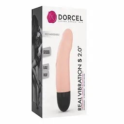 Вібратор Dorcel Real Vibration S Flesh 2.0, діаметр 3,7см, перезаряджається, для точки G - мініатюра 6