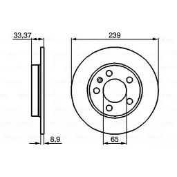 Гальмівний диск Bosch 0 986 478 481 - мініатюра 5