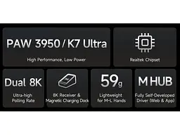 Миша MCHOSE K7 Ultra Wireless White/Gold (MC-K7-11) - мініатюра 4