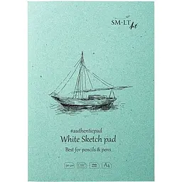 Блокнот-склейка для рисунку SM-LT Art Authentic А4 90г/м2 120л білий колір
