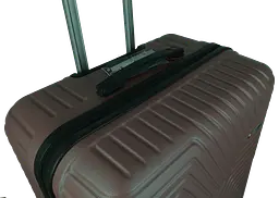 Велика пластикова валіза на колесах 115L Polo коричнева GD sum0028670 - мініатюра 5