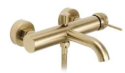 Змішувач для ванни Rea Lungo Grip brushed gold REA-B6398 - мініатюра 4