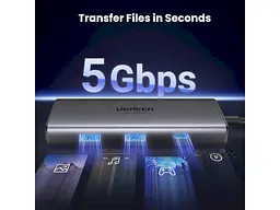 Мультипортовий адаптер UGREEN CM498 Revodok 206 6-in-1 USB-C Hub (15852) - мініатюра 4