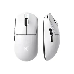 Ігрова бездротова мишка Mchose A7 Pro / Сенсор PixArt PAW3395 / 26 000 DPI / Три режими підключення / White