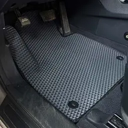 3D Килимки в салон EVA для Hyundai Santa Fe III 2012-2018 з підп'ятником Сірі 5 шт - мініатюра 3