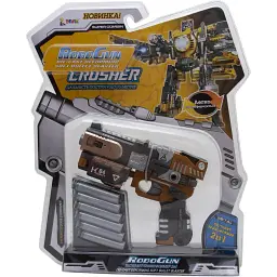 Іграшковий пістолет-трансформер Devik Toys RoboGun 2 в 1 Crusher 6 м'яких куль (K04) - мініатюра 3