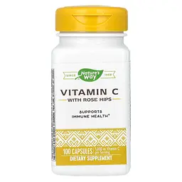 Вітамін С із Шипшиною Vitamin C with Rose Hips - 100 капсул