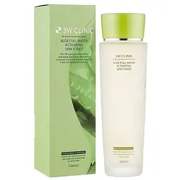 Тонер для обличчя 3W Clinic Aloe Full Water Activating Skin Toner зволожуючий 150 мл - мініатюра 2