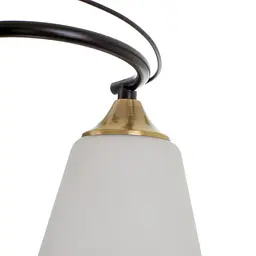 Люстра стельова Brille в спальню E27 60W AB+BK (LK-702S/5) - мініатюра 5