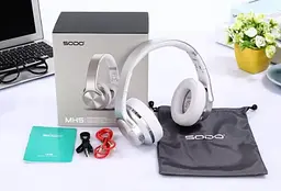 Навушники бездротові Sodo Bluetooth MH5 з динаміком - мініатюра 3