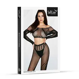 Бодістокінг Bodystocking 2071, black One Size - мініатюра 4