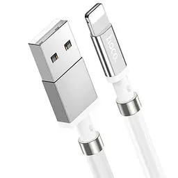 USB Cable Hoco U91 Magic Magnetic Lightning White 1m - мініатюра 5