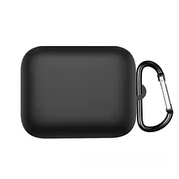 Чохол-накладка DK для Realme Buds Air 7 Silicone Candy Friendly з карабіном (black) - мініатюра 2