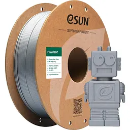 Філамент для 3D-принтерів eSUN PLA Basic 1kg Silver (PLA-BASIC175S1P1) [165907] - мініатюра 2