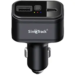 Автомобільний GPS-трекер SinoTrack ST-909 у автомобільний прикурювач, зарядний пристрій USB-A та USB-C
