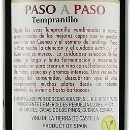 Вино Volver Tempranillo Paso A Paso, червоне, сухе, 14%, 0,75 л (8422) - мініатюра 3