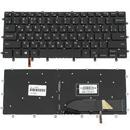 Клавіатура для ноутбука DELL (XPS: 9570, 9710) rus, black, без кадру, підсвічування клавіш