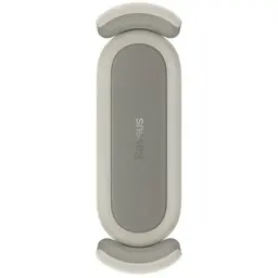 Універсальний автотримач Baseus 4.7-6.7" Steel Cannon 2 (на решітку) creamy-white (SUGP000002) - мініатюра 2