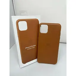Оригінальний шкіряний чохол Apple Leather Case для iPhone 11 Pro Max (6.5") Saddle Brown (MX0D2ZM/A) - мініатюра 3
