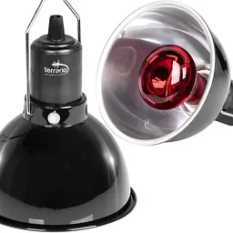 Світильник глибокий рефлекторний Terrario Biosphere Light 75W для локального обігріву тераріумів з керамічним патроном E27 - мініатюра 5