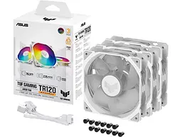 Вентилятор Asus TUF Gaming TR120 ARGB Reverse White 3-Pack (90DA00D3-B09020) - мініатюра 8