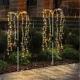 Сонячна лампа декоративне дерево, ефект водоспаду, Lumiled Adonis - мініатюра 6
