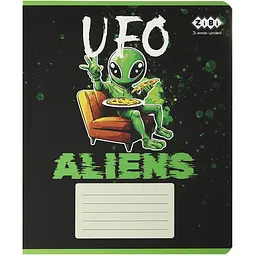 Упаковка зошитів ZiBi Kids Line UFO 24 аркуші в лінію 20 шт. (ZB25.1771L) - мініатюра 3