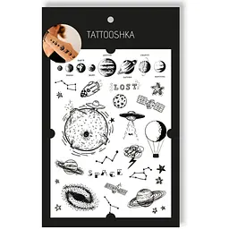 Набір тату Космічний Бум Tattooshka LC-124 (5805800010052) shop (5805800010052) - мініатюра 4