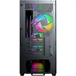 Корпус Montech X5M, Black, Mid Tower, без БЖ, для Micro ATX / Mini ITX, 1xType-C / 1xUSB 3.0 / 1xUSB 2.0, макс. CPU - 165 мм / GPU - 405 мм, 4x120 мм ARGB, бічна панель із загартованого скла - мініатюра 7