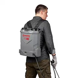Обприскувач INTERTOOL DT 9012 акумуляторний ранцевий, 12 л, продуктивність 3.1 л хв, акумулятор 12 В 8 А - мініатюра 3