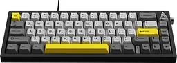 Механічна клавіатура Ajazz AK650 Moon Yellow Switch Black USB-C (AK650-MY-GWY) - мініатюра 2