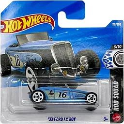 Базова машинка Hot Wheels Rod Squad 33 Ford Lo Boy блакитна (5785) JJJ76-N521