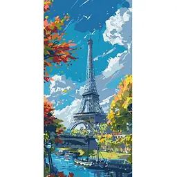 Картина по номерам Art Craft Eiffel Tower 40х80 см (11571-AC)